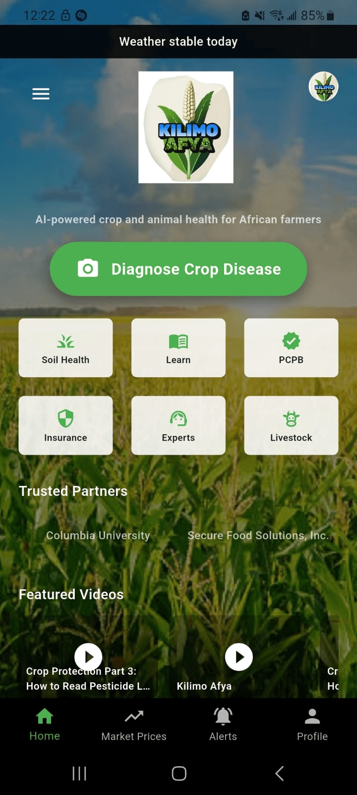 Kilimo Afya mobile app screenshot 1