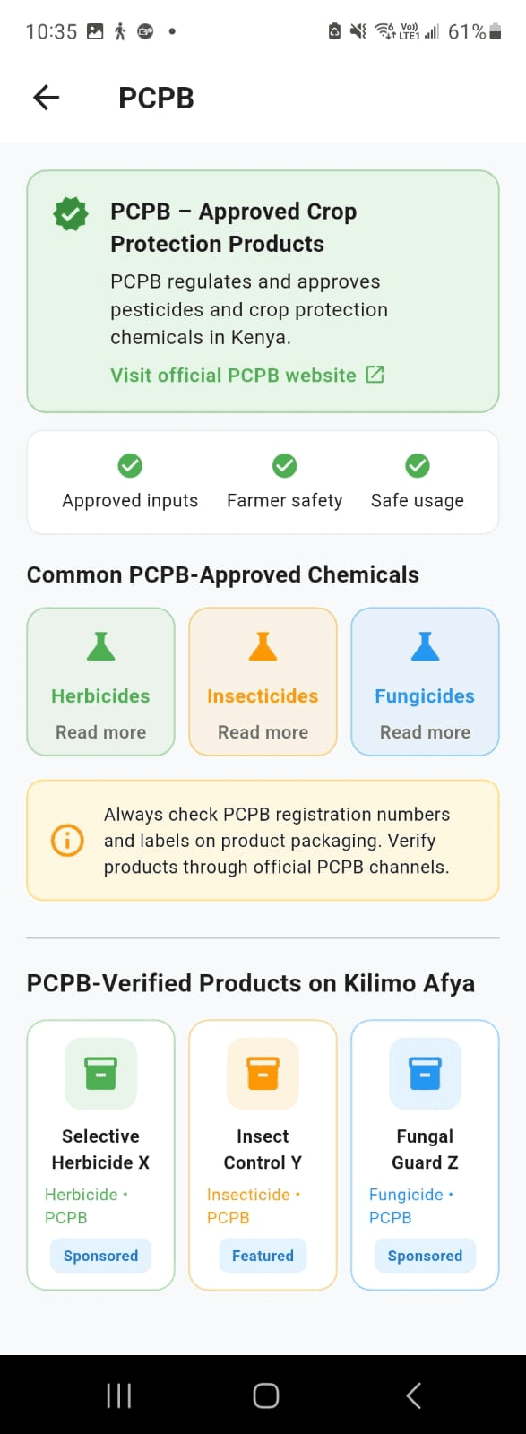 Kilimo Afya mobile app screenshot 7